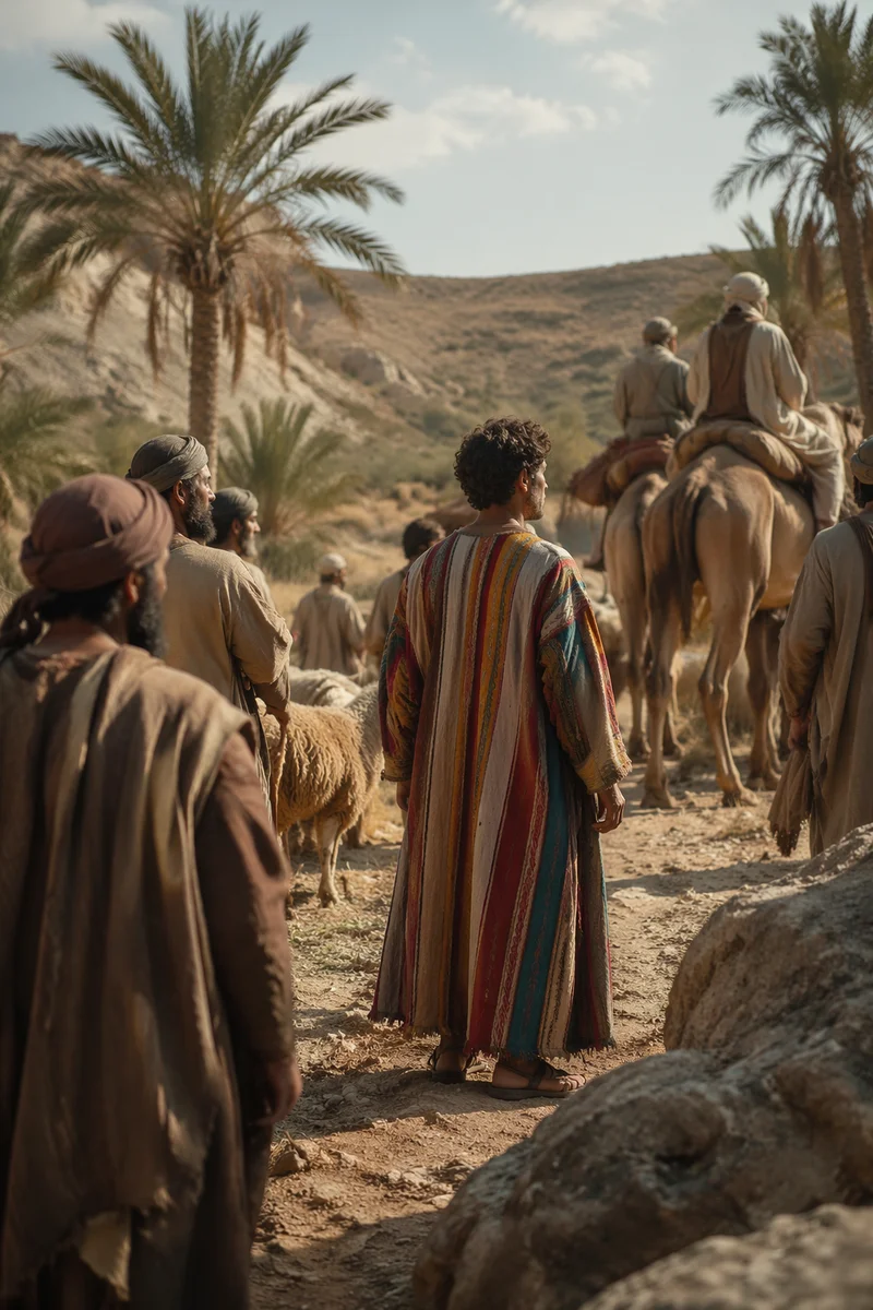 Joseph in Many Colors Among Brothers
