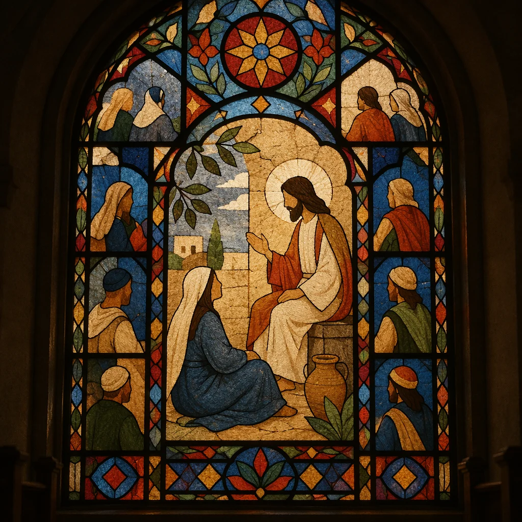 Mary Listening at the Feet of Jesus