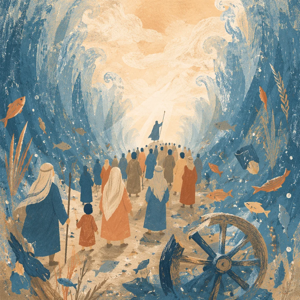 Moses Parting the Red Sea Crossing