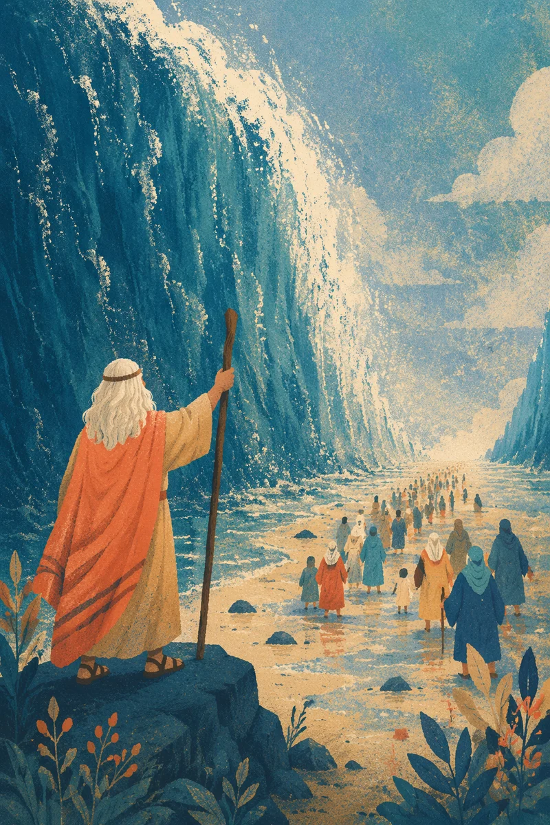 Moses Parting the Red Sea Crossing