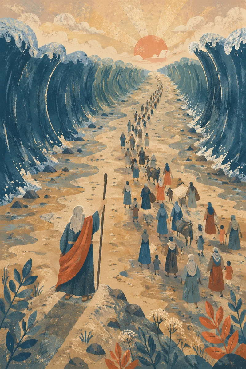 Moses Parting the Red Sea Crossing