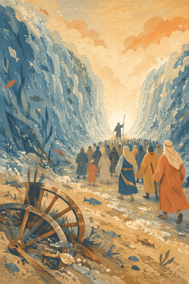 Moses Parting the Red Sea Crossing