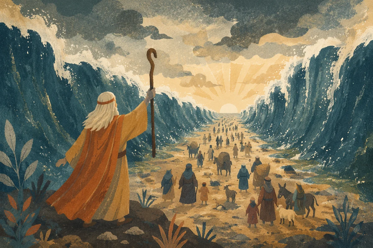 Moses Parting the Red Sea Crossing