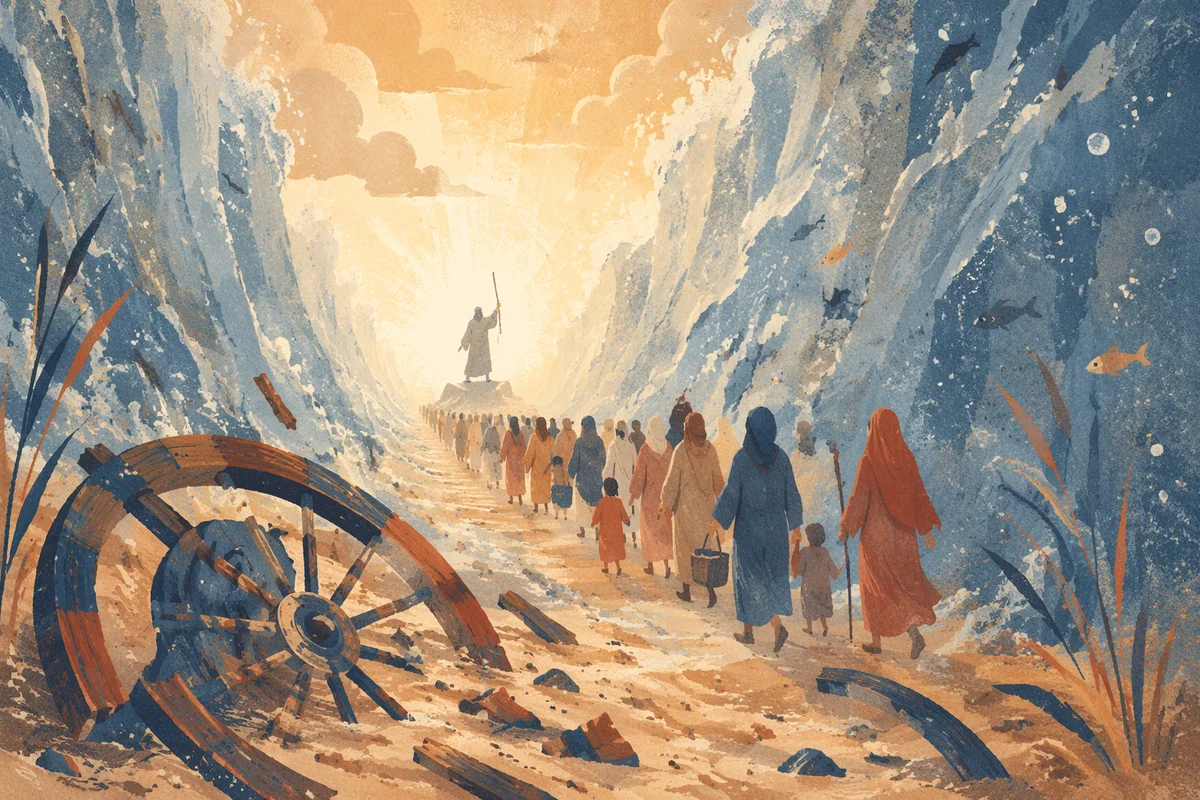Moses Parting the Red Sea Crossing