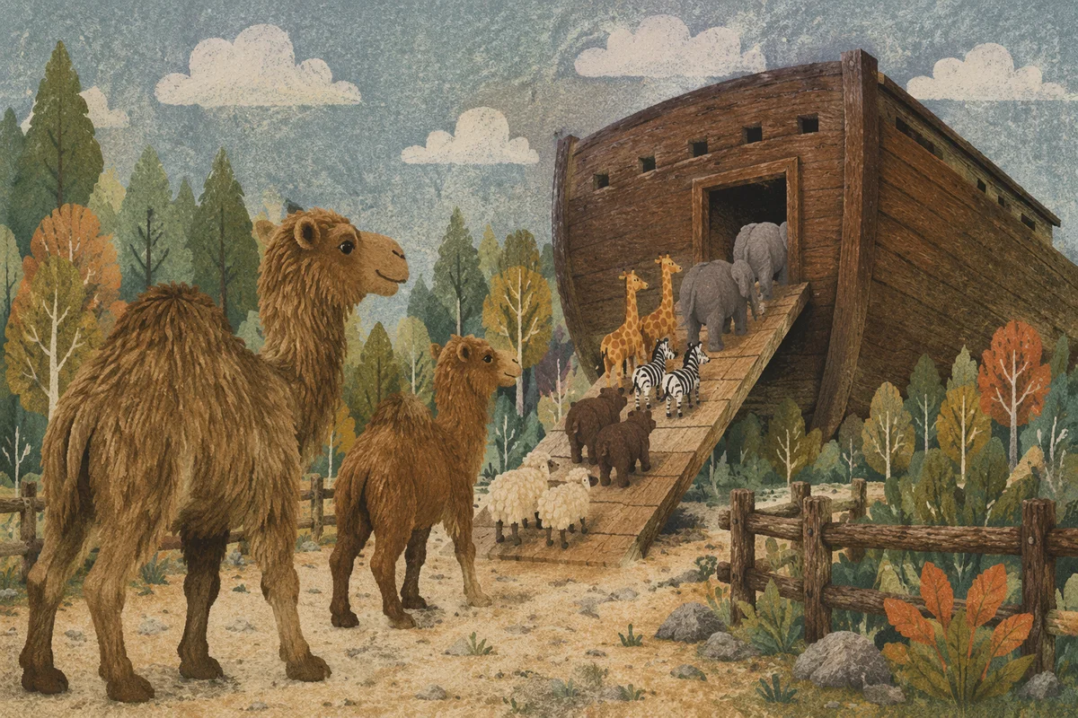 Noah's Ark Animals Boarding Two by Two