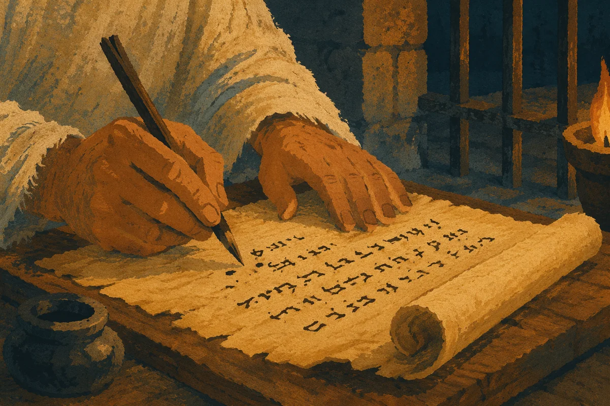 Paul Writing a Letter by Candlelight