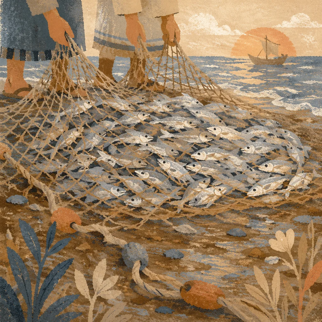 Peter’s Miraculous Catch by the Lakeshore