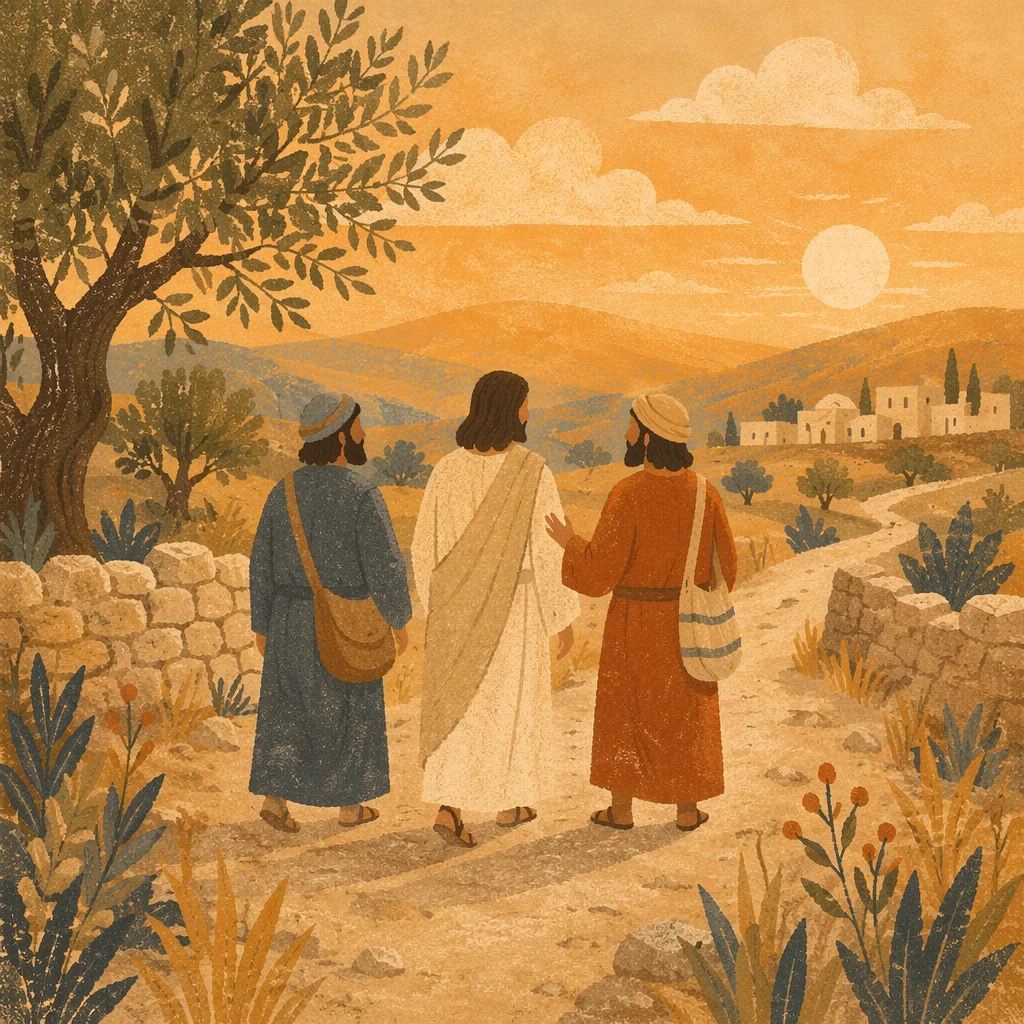 Road to Emmaus at Golden Hour