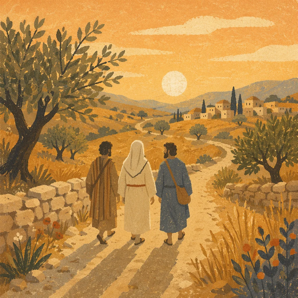 Road to Emmaus at Golden Hour