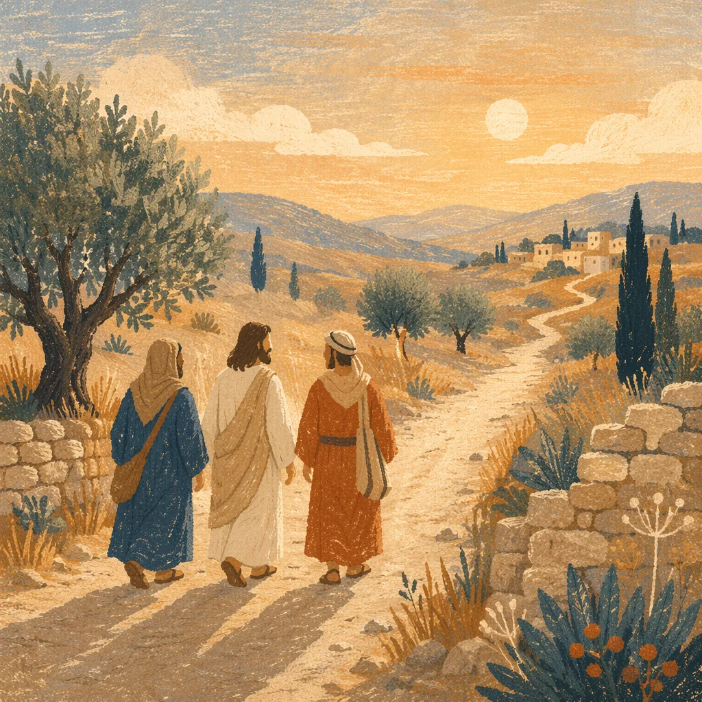 Road to Emmaus at Golden Hour