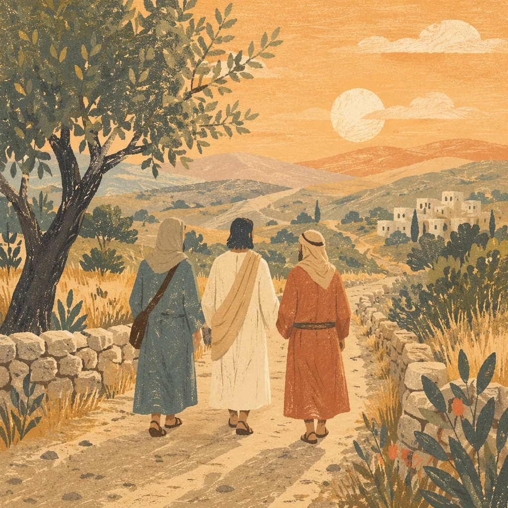 Road to Emmaus at Golden Hour
