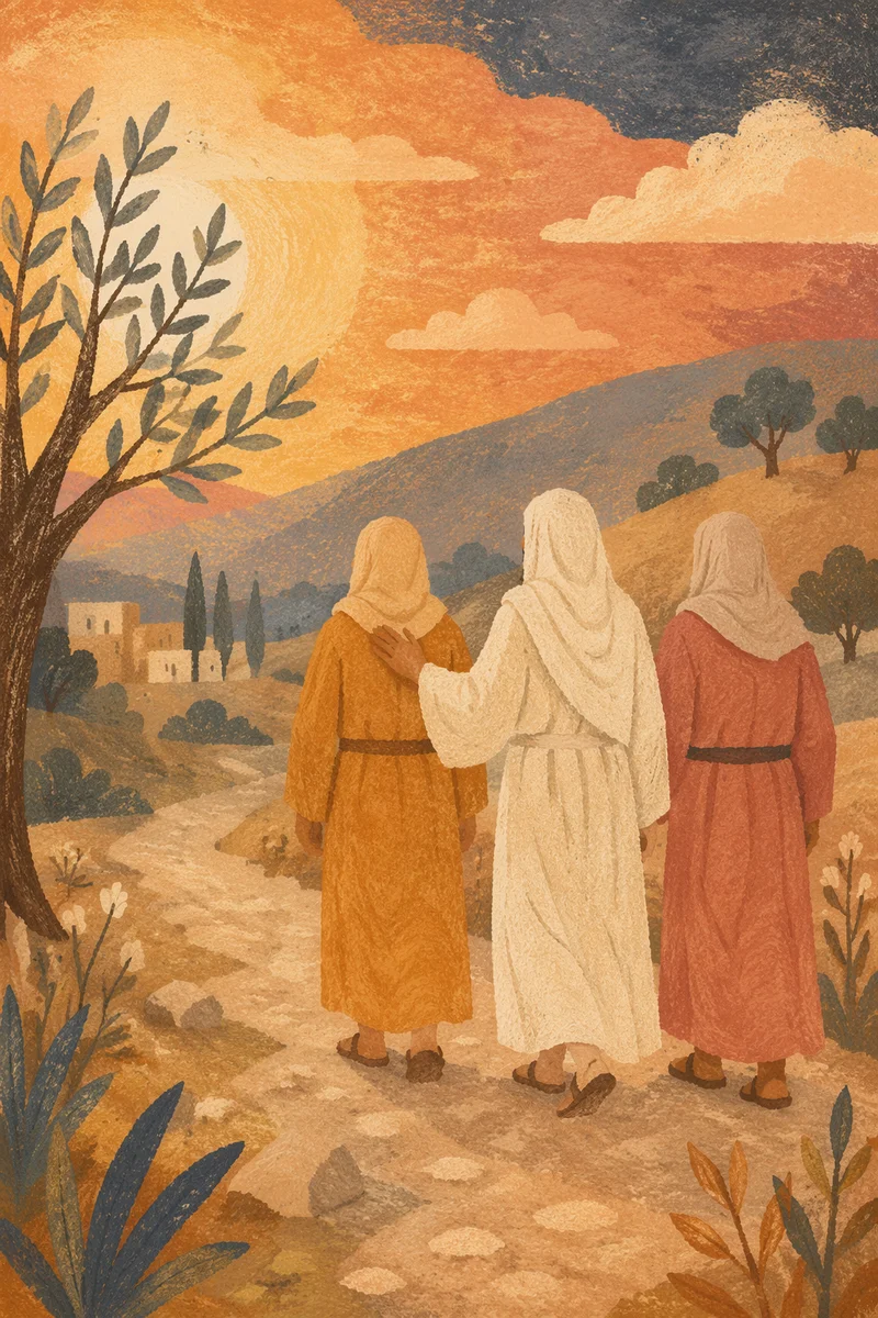 Road to Emmaus at Golden Hour