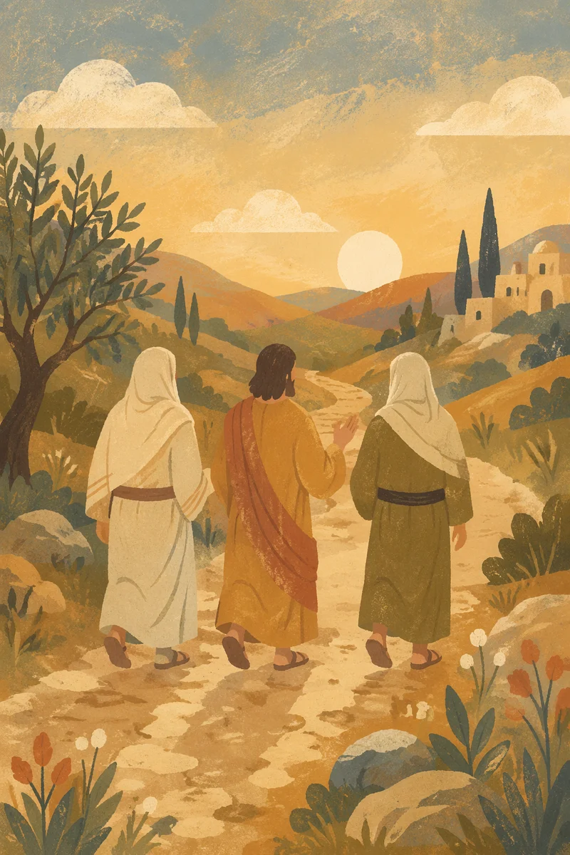 Road to Emmaus at Golden Hour