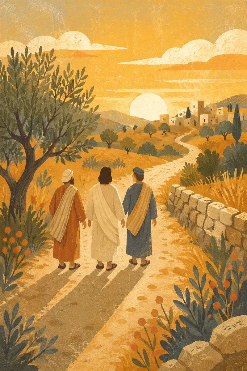 Road to Emmaus at Golden Hour