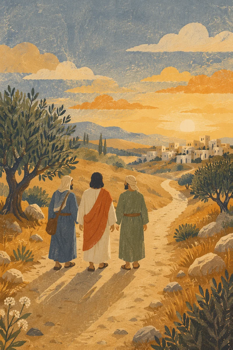 Road to Emmaus at Golden Hour