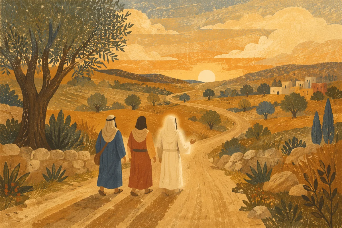 Road to Emmaus at Golden Hour