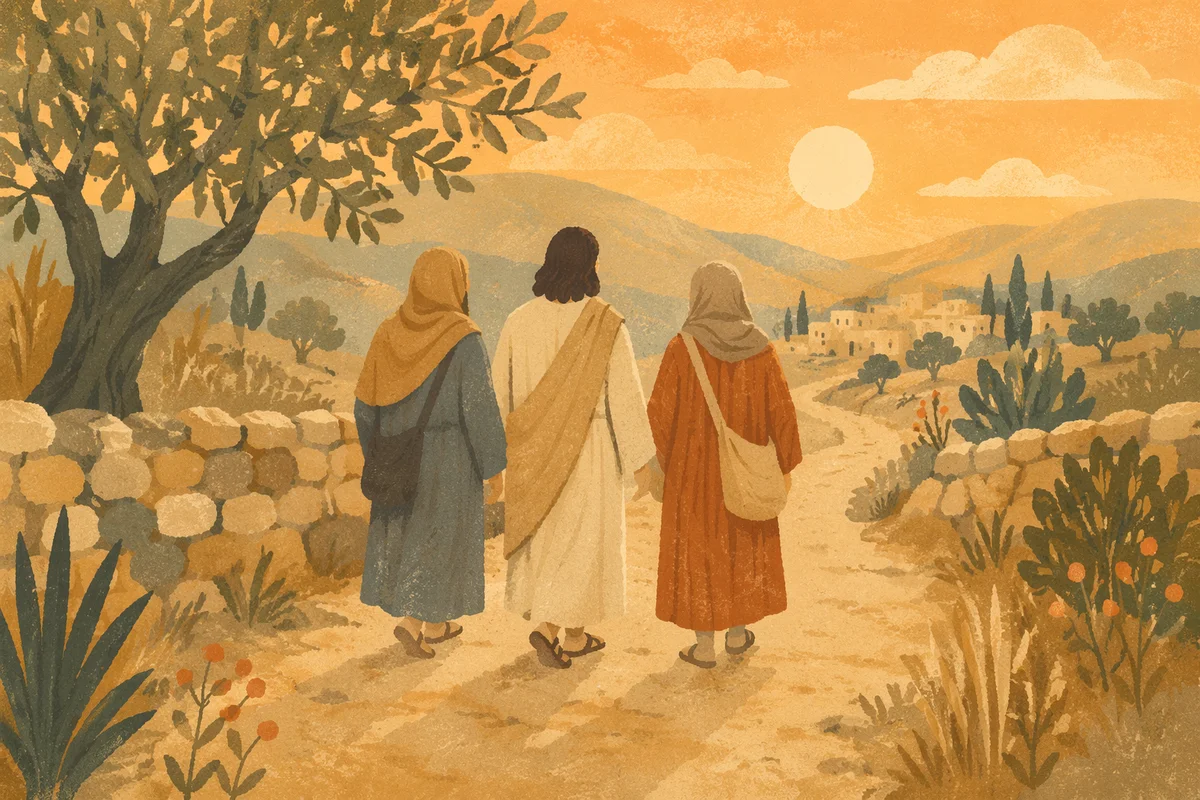 Road to Emmaus at Golden Hour