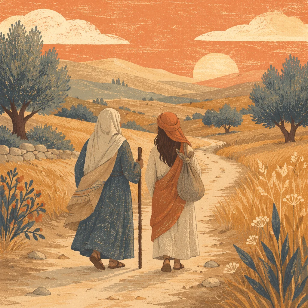 Ruth and Naomi on the Road