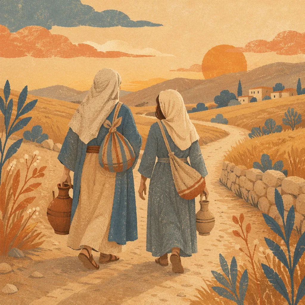 Ruth and Naomi Walking in Faith