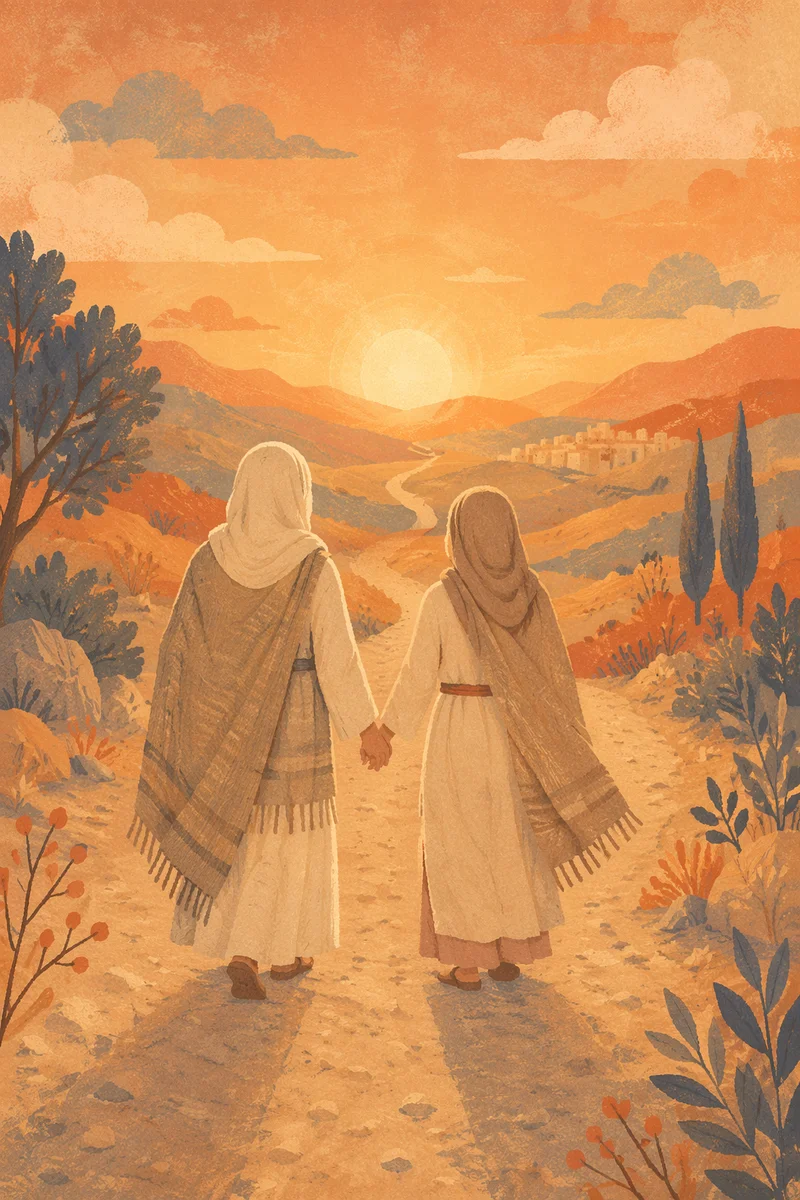 Ruth and Naomi on Sunset Road