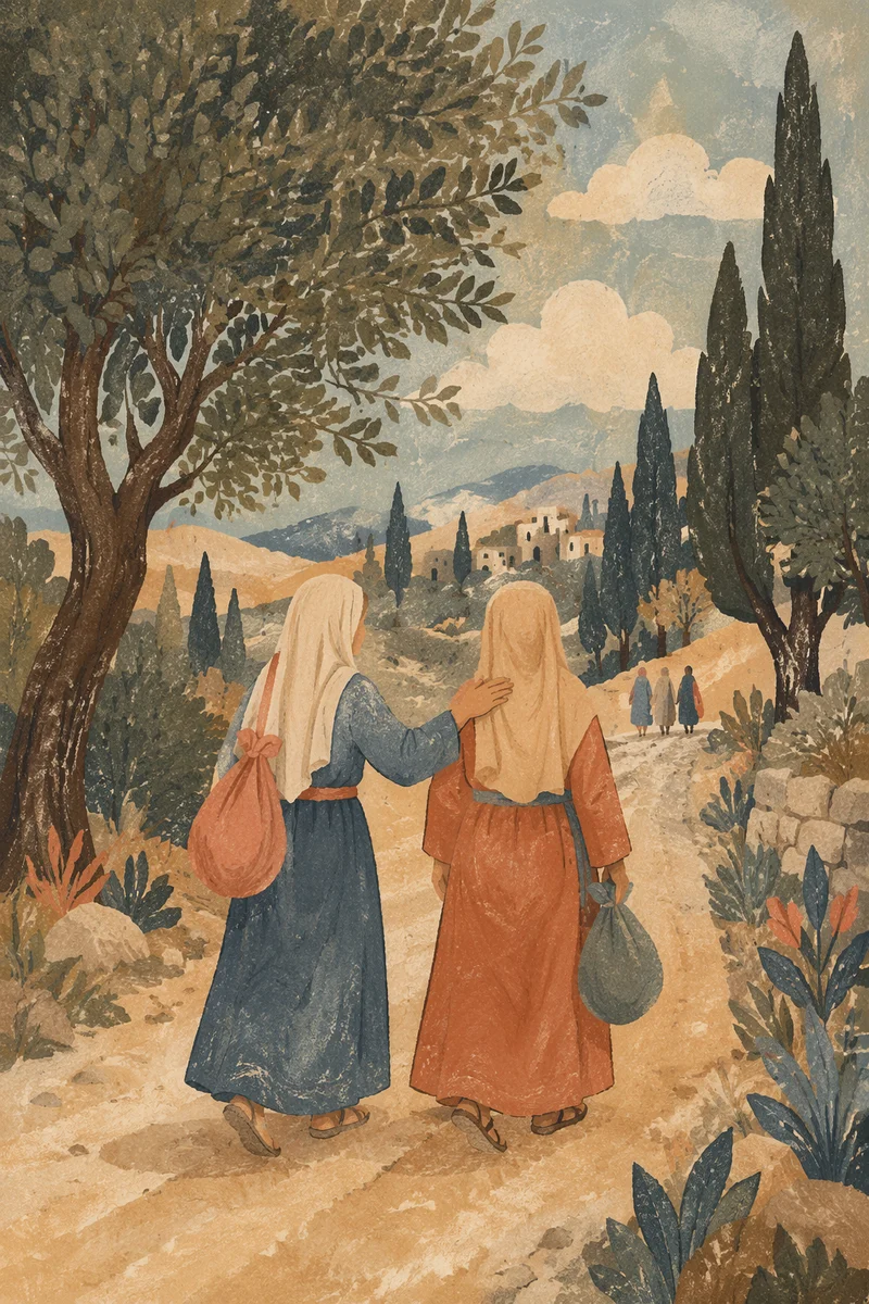 Ruth and Naomi Walking in Faith
