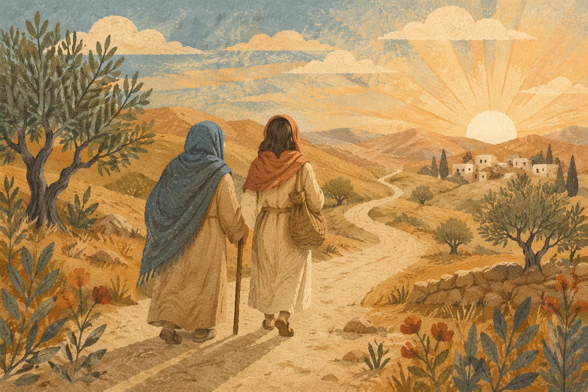 Ruth and Naomi on Hopeful Road
