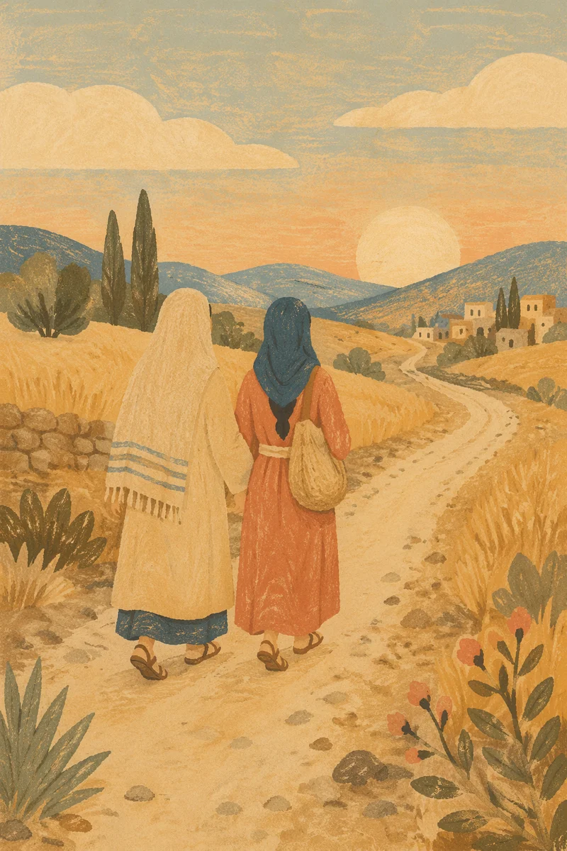 Ruth and Naomi on Faithful Journey