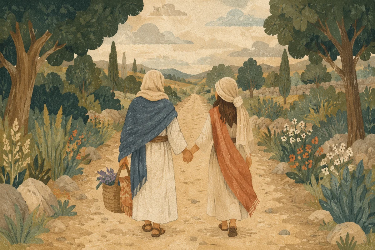Ruth and Naomi Walking in Faith