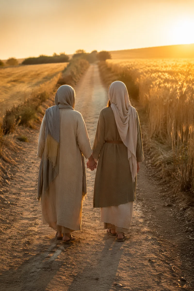 Ruth and Naomi on Faithful Journey