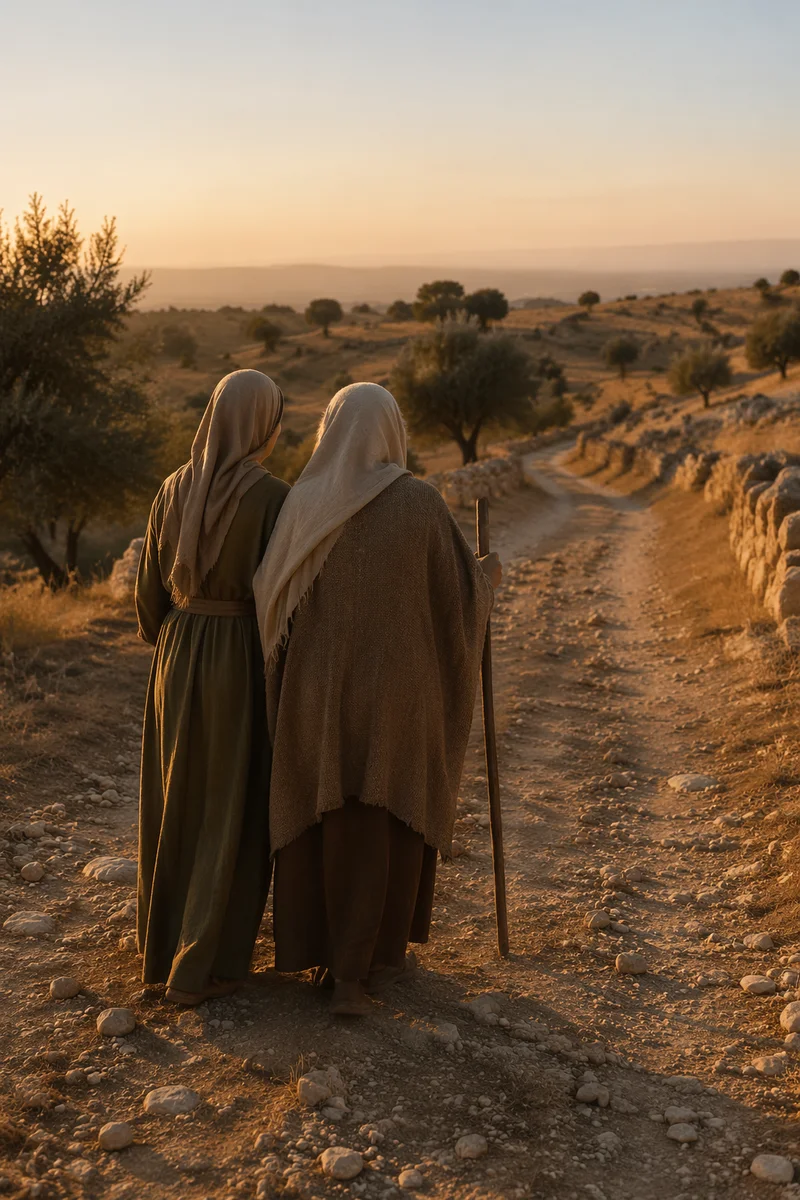 Ruth and Naomi Walking in Faith