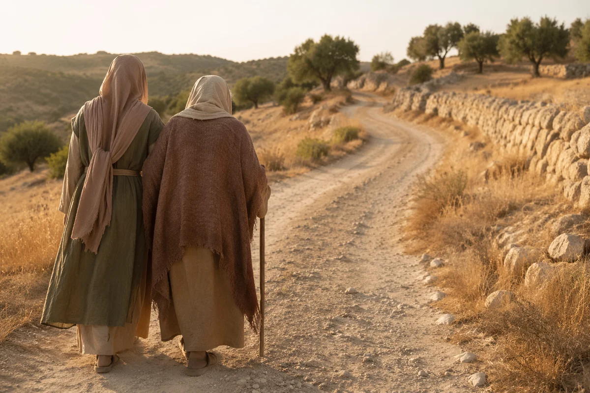 Ruth and Naomi Walking in Faith