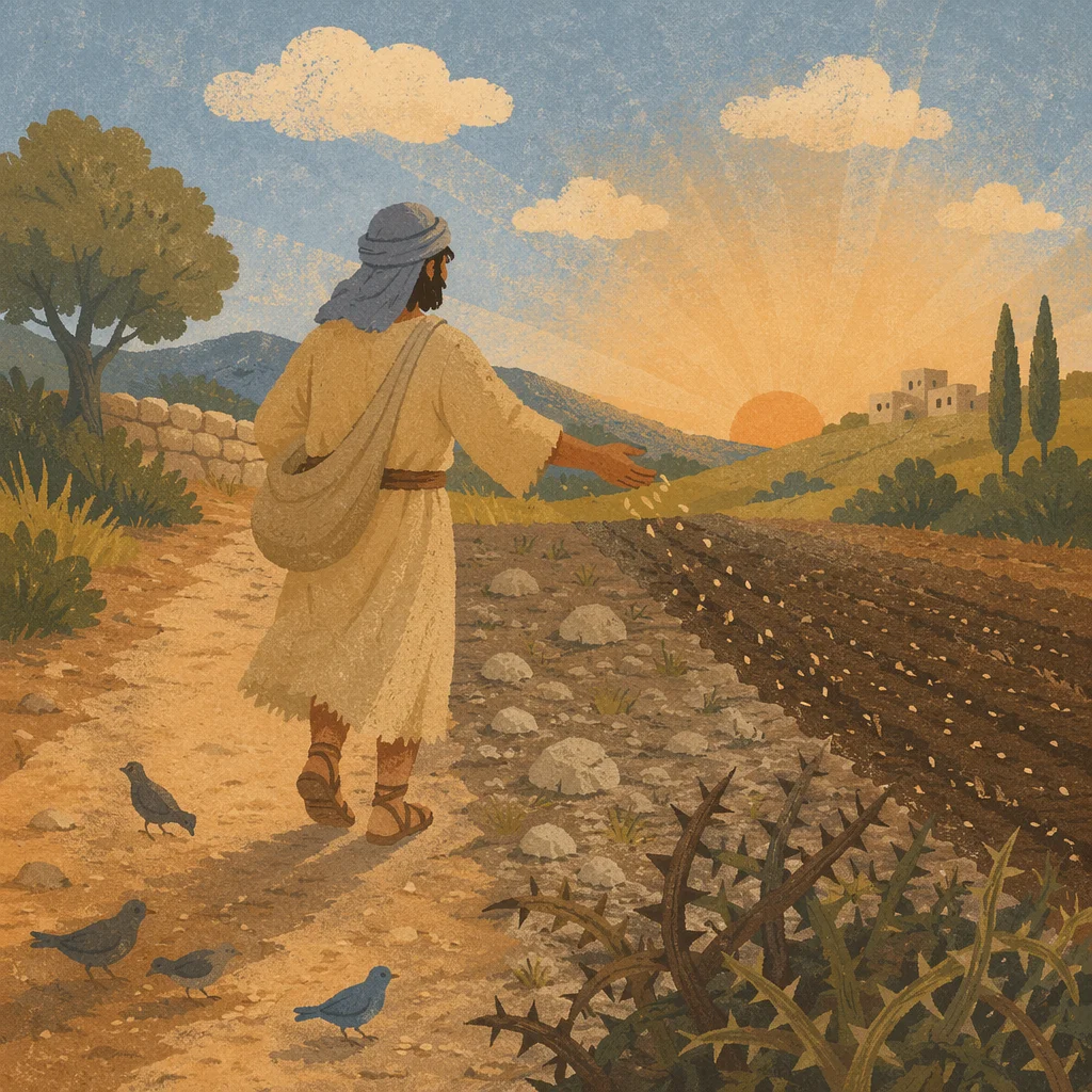 Parable Sower at Sunrise Field