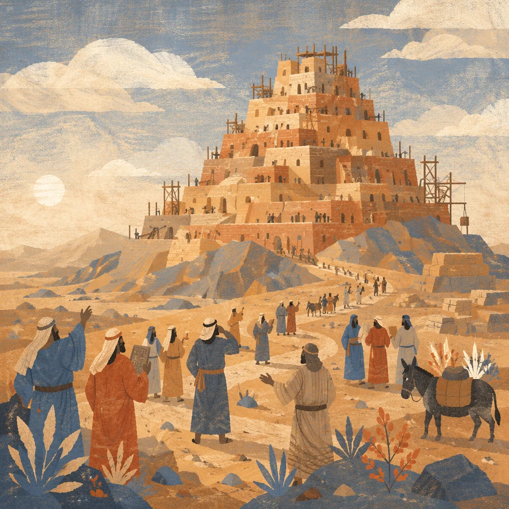 Tower of Babel Confusion at Dawn