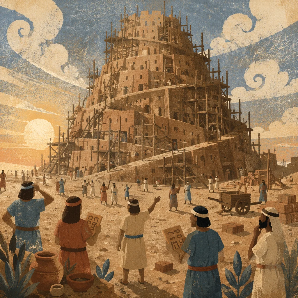 Tower of Babel Confusion at Dawn