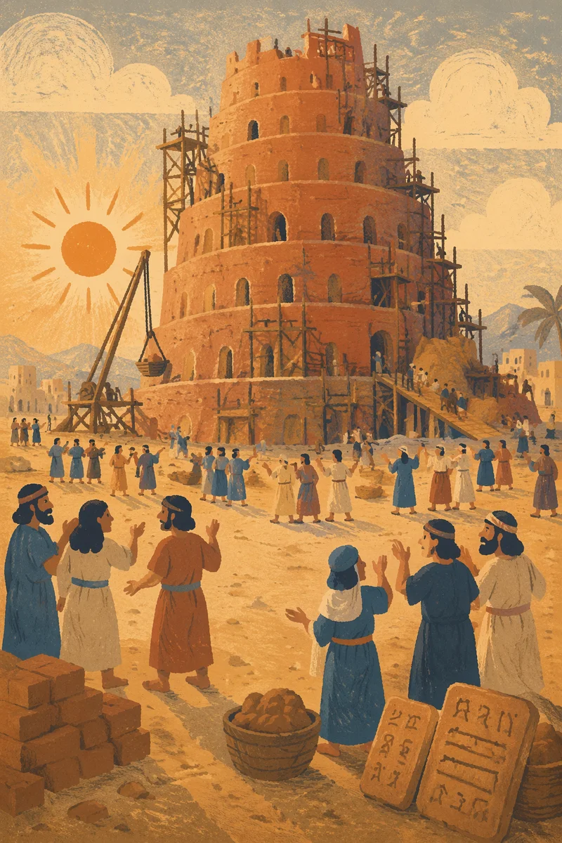 Tower of Babel Confusion at Dawn