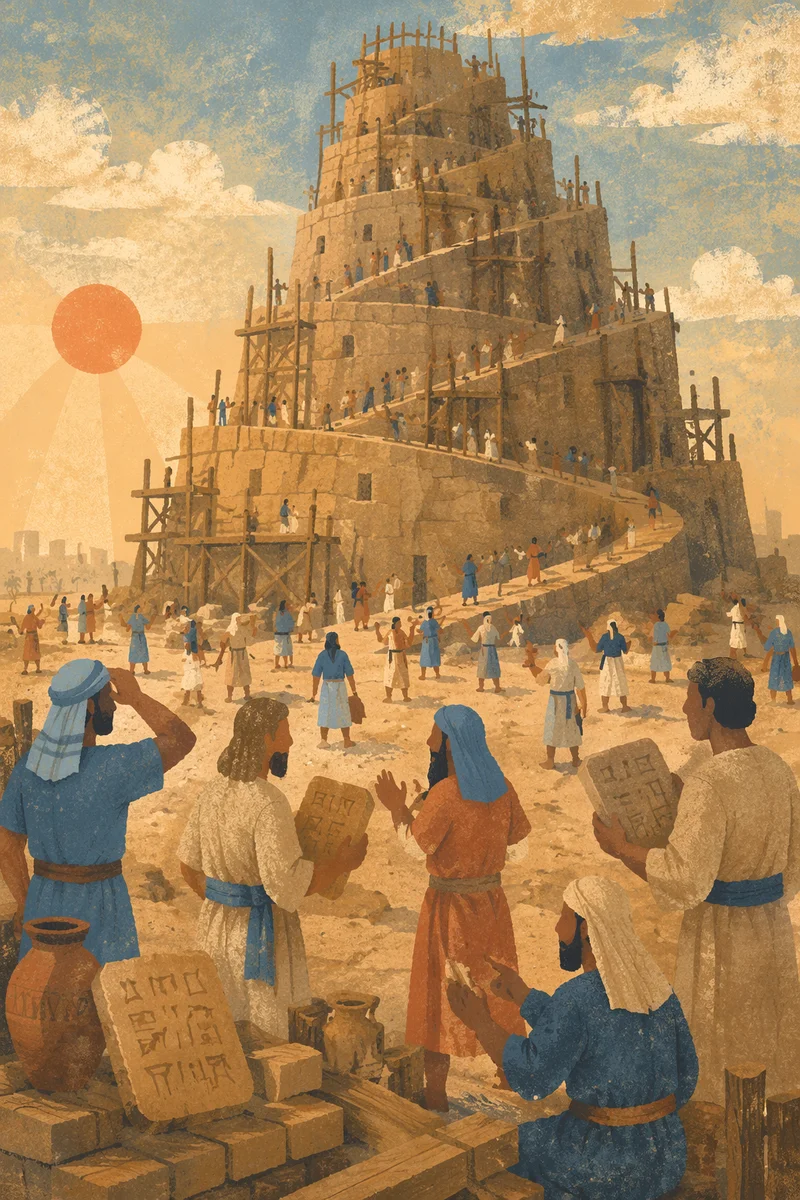 Tower of Babel Confusion at Dawn