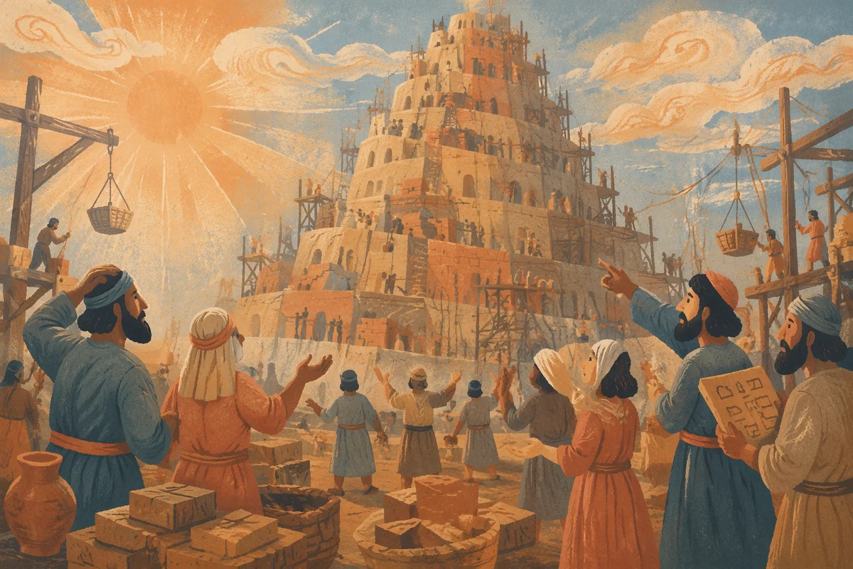 Tower of Babel Confusion at Dawn