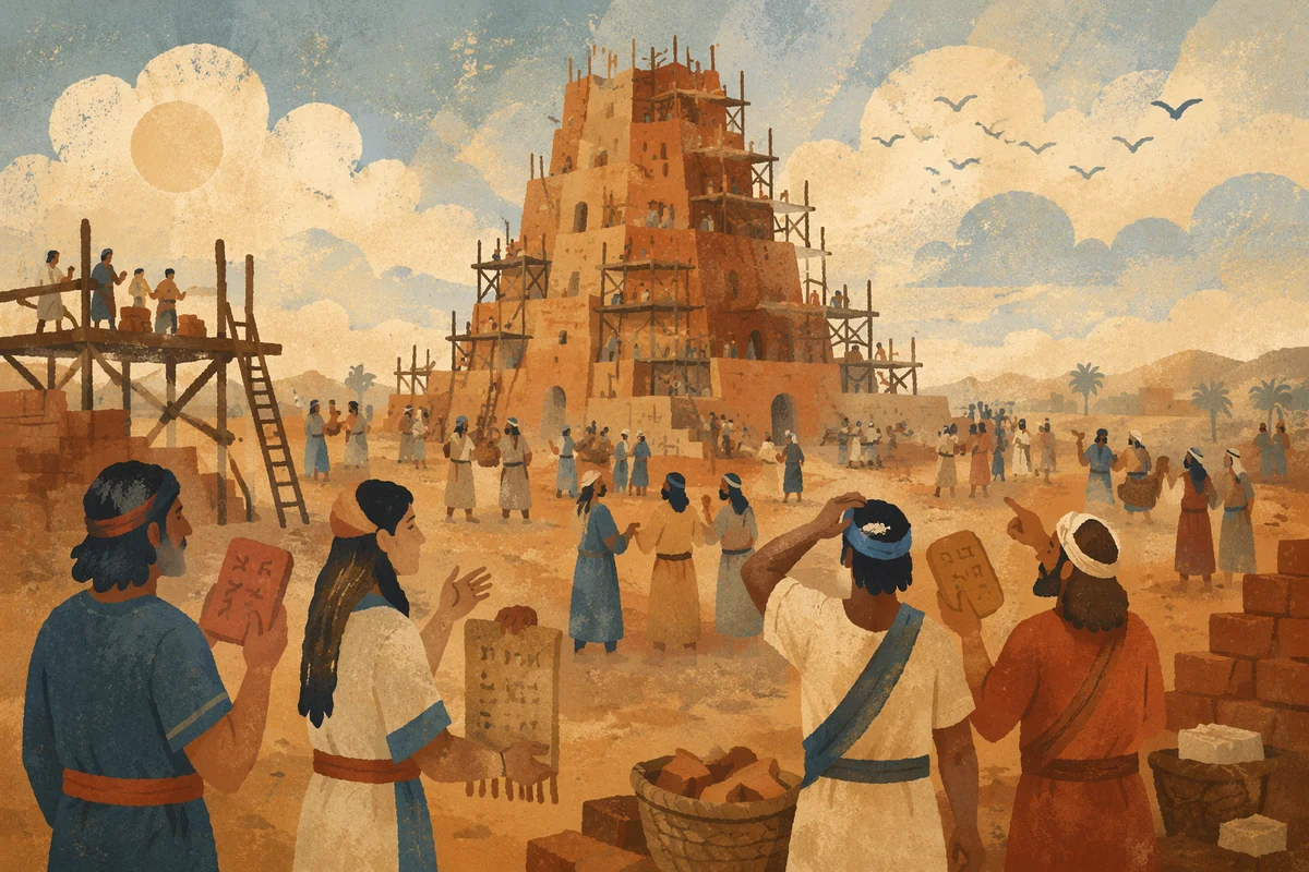 Tower of Babel Confusion at Dawn