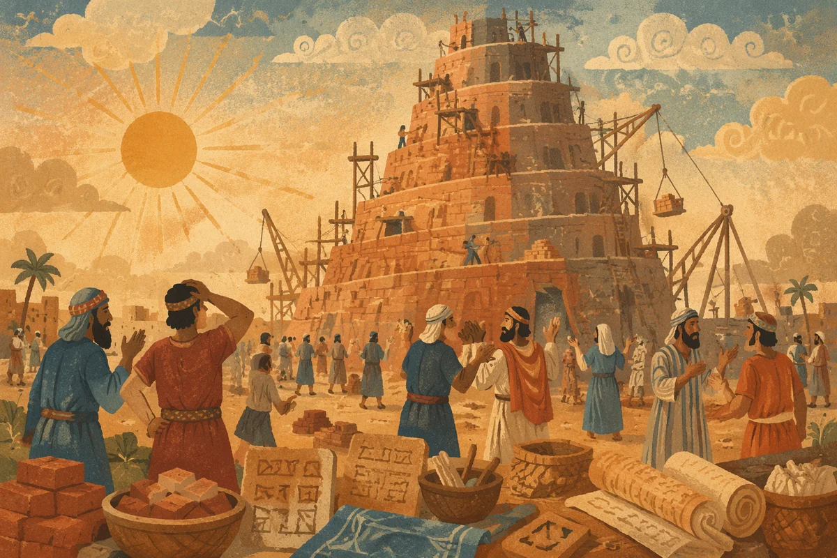 Tower of Babel Confusion at Dawn