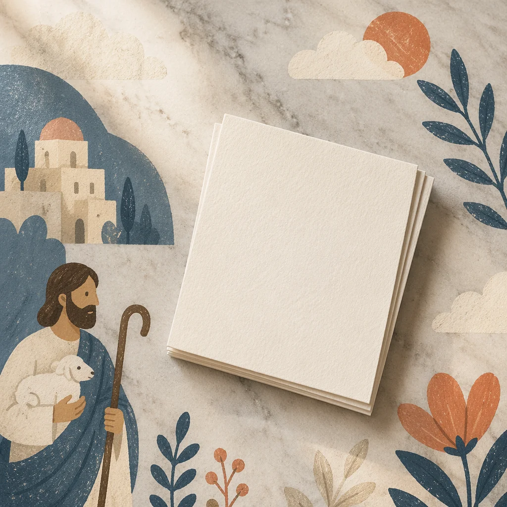 Minimal Business Card Mockup on Marble
