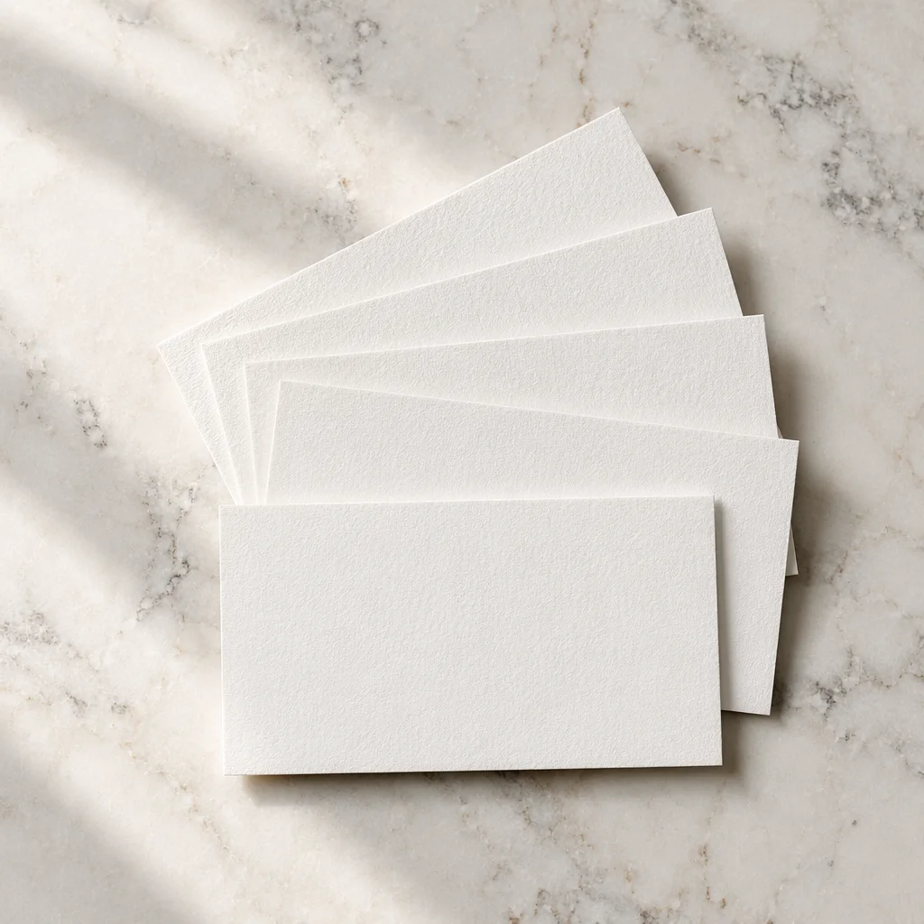 Premium Business Card Mockup on Marble