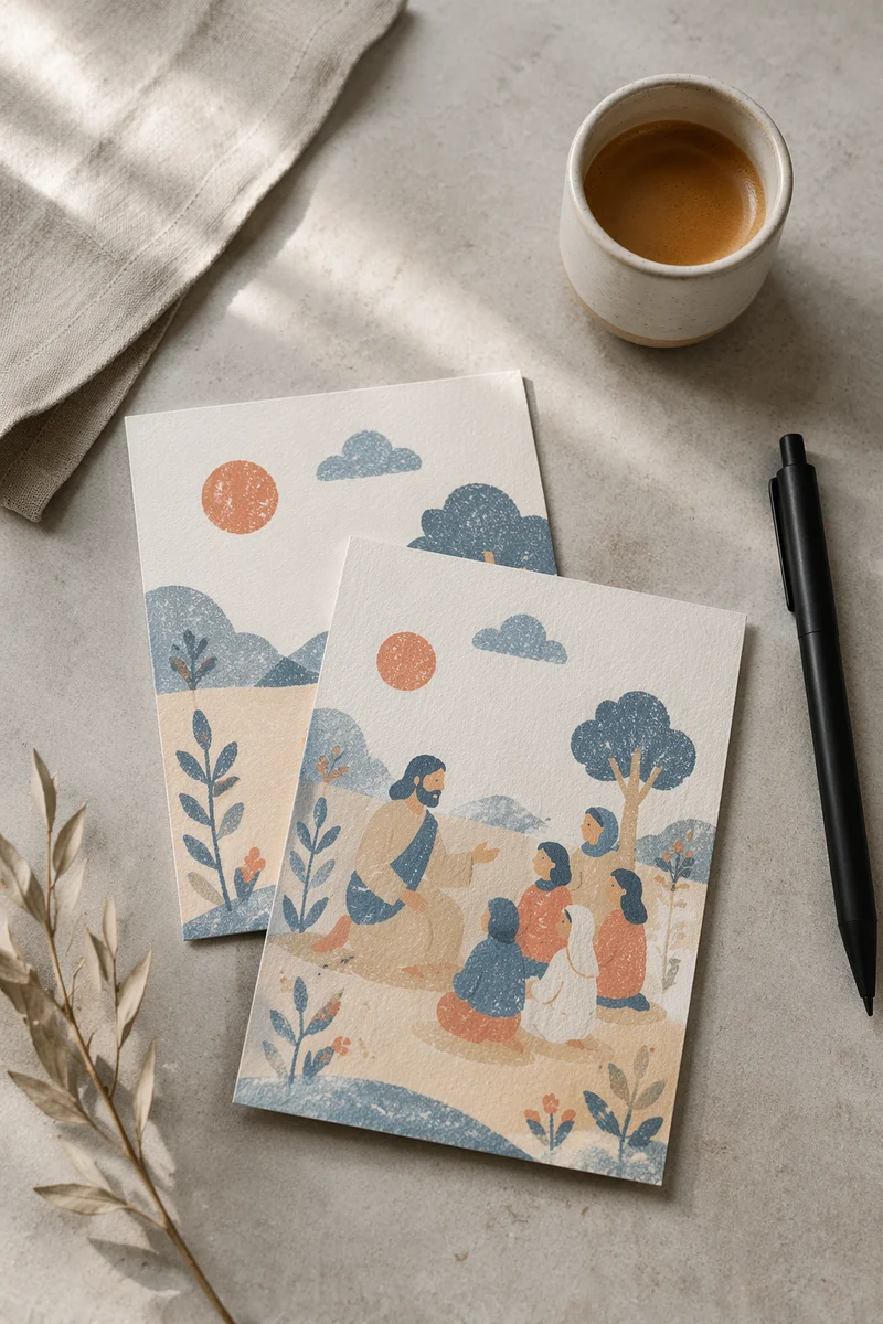 Minimal Business Card Mockup on Marble