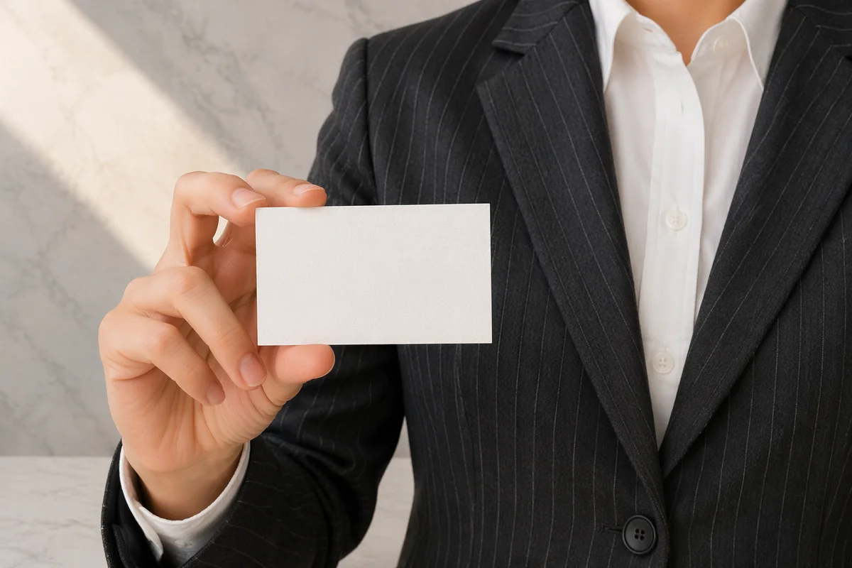 Marble Business Card Mockup Presentation