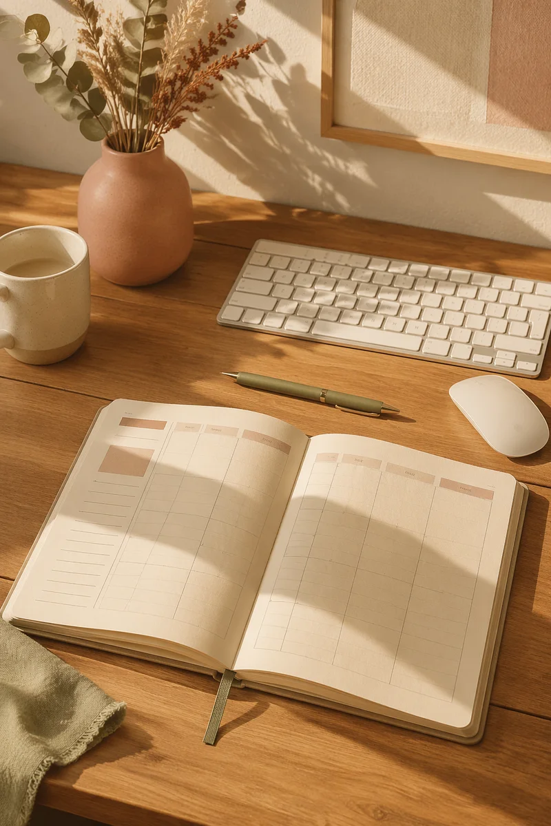 Warm Desk Calendar Planner for Business