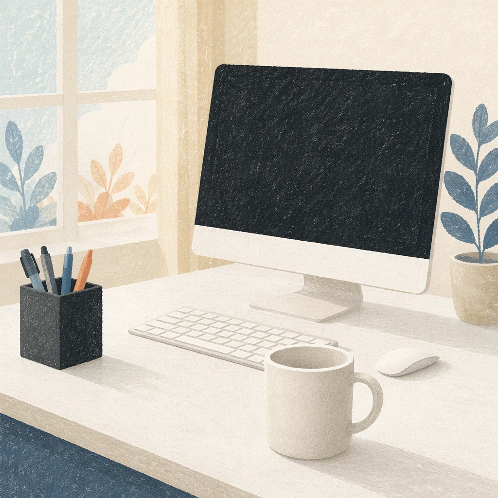Clean Desk Policy Modern Office Workspace