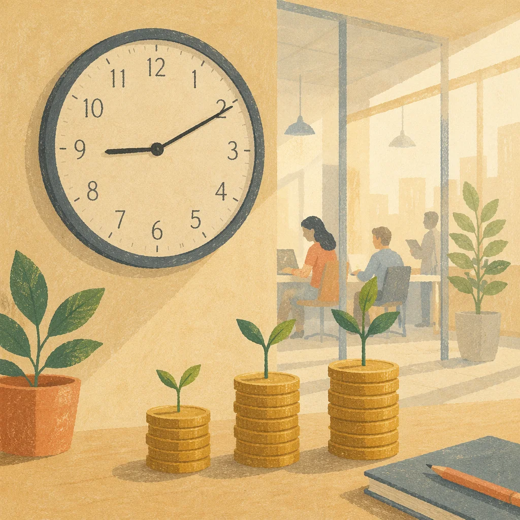 Office Clock and Growth Time Management