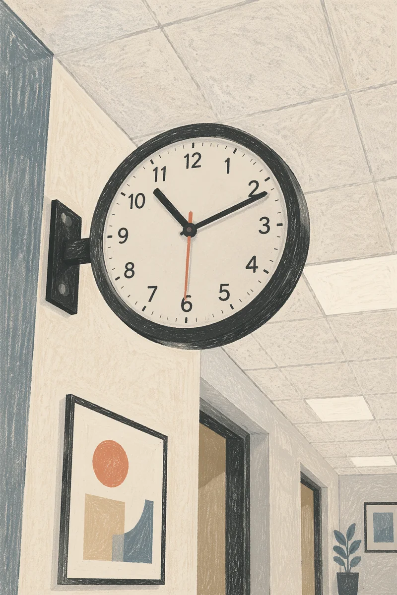 Office Wall Clock for Time Management