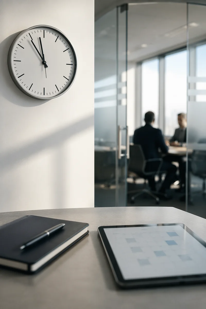 Office Wall Clock for Time Management