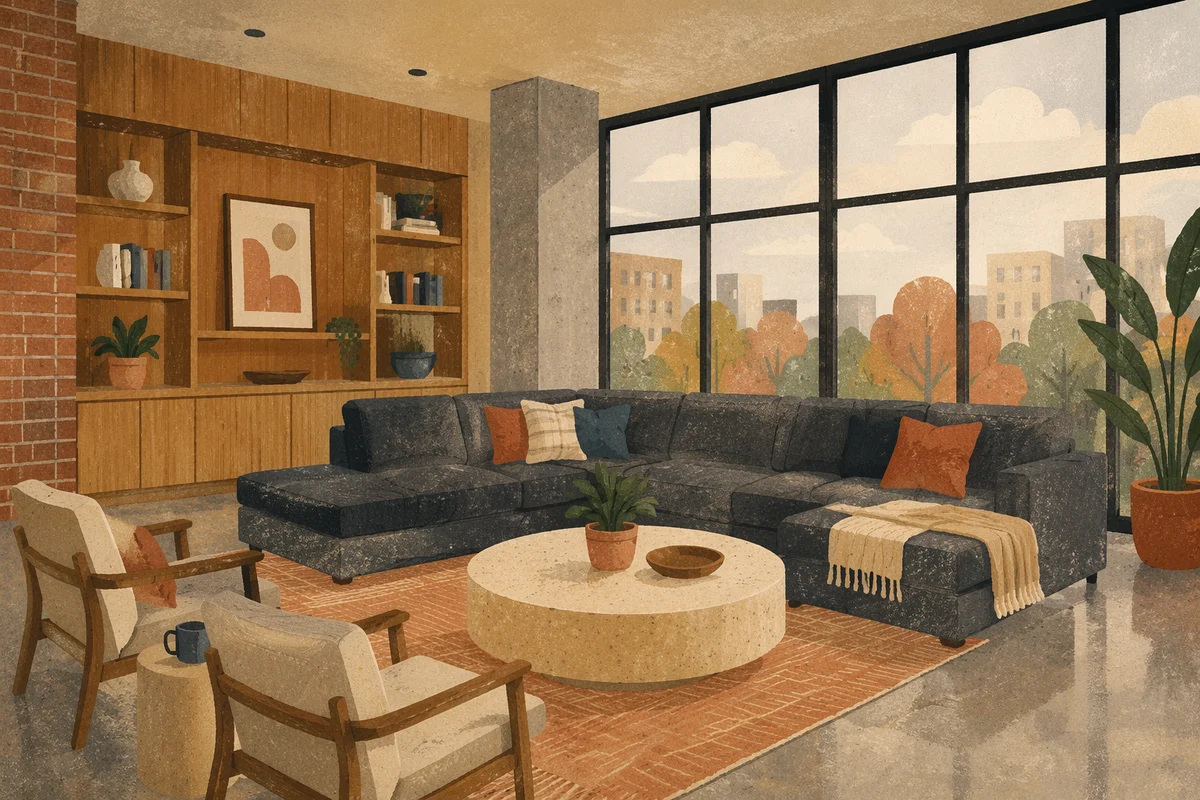 Modern Co Working Lounge with Neutral Decor