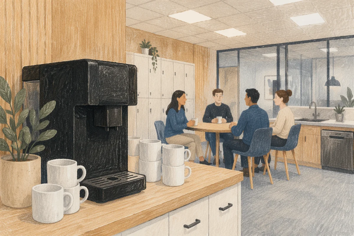 Office Break Room Coffee Machine